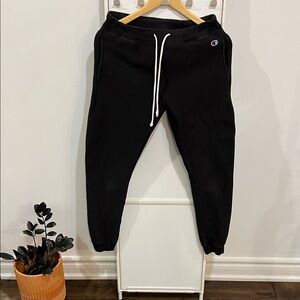 Champion Reverse Weave Black Classic Lounge Pants